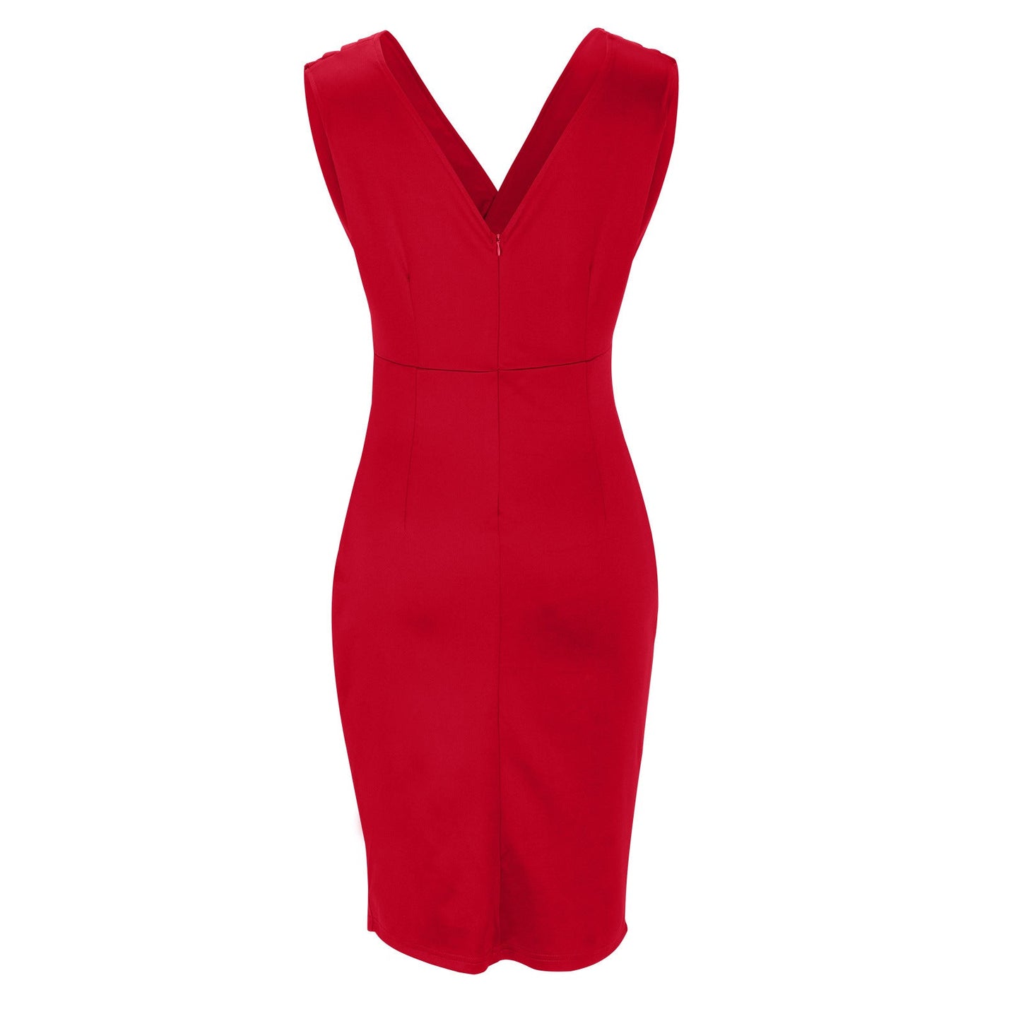 Fresia | Elegant Fitted Dress with V-Neckline
