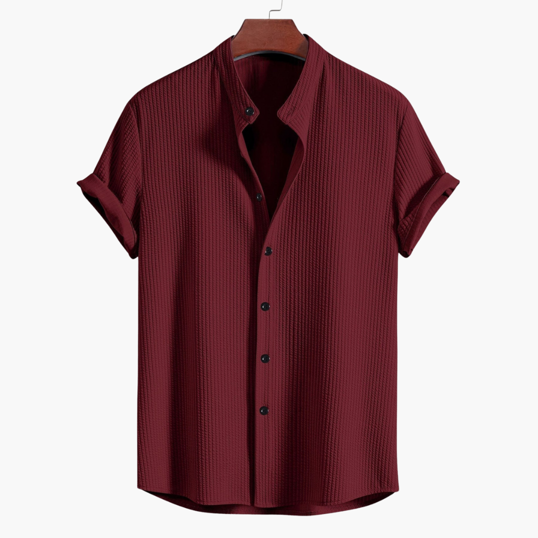 Cyrus | Men's Shirt with Stand-Up Collar
