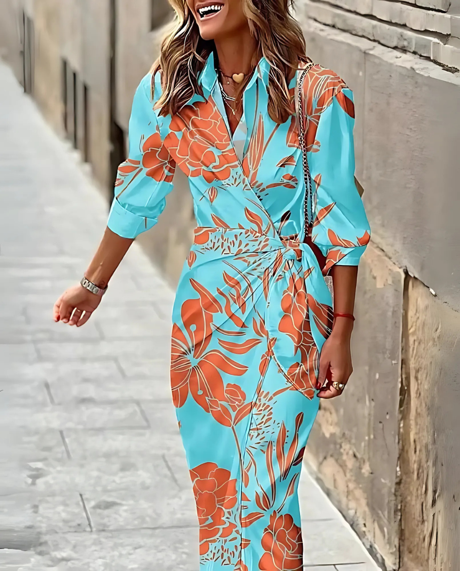 Emily | Printed Wrap Dress