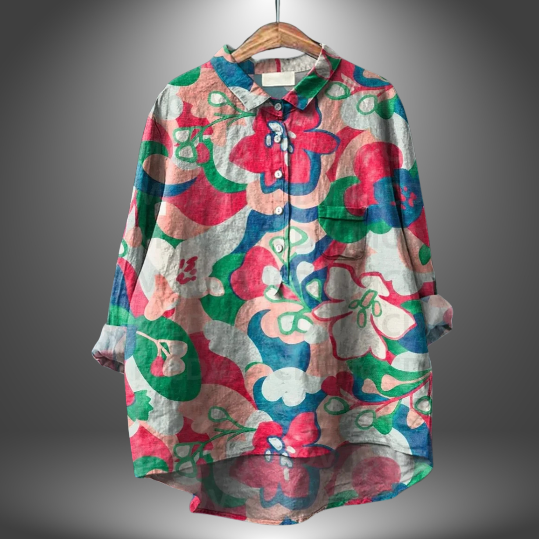 Eira | Handcrafted Floral Shirt