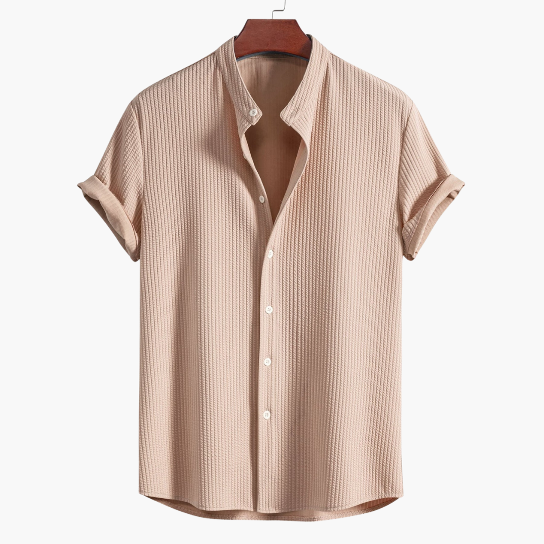Cyrus | Men's Shirt with Stand-Up Collar