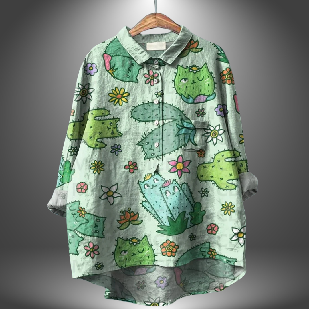Eira | Handcrafted Floral Shirt