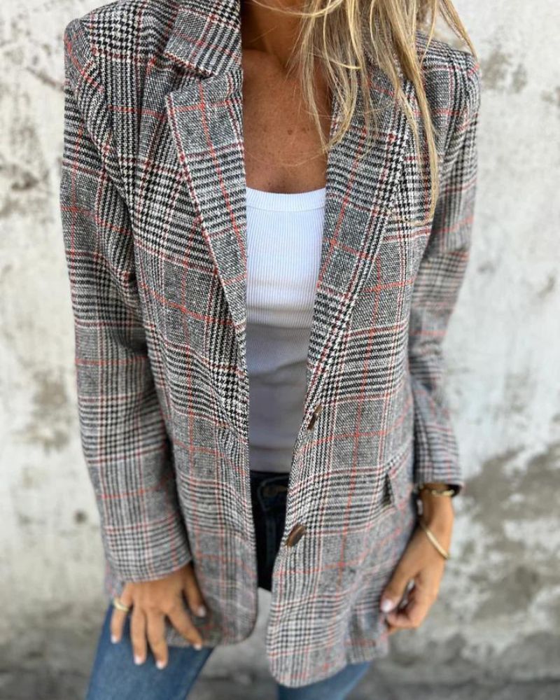 Daphne | Timeless Checked Blazer