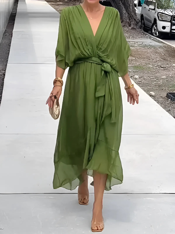 Lorna | Timeless Wrap Midi Dress