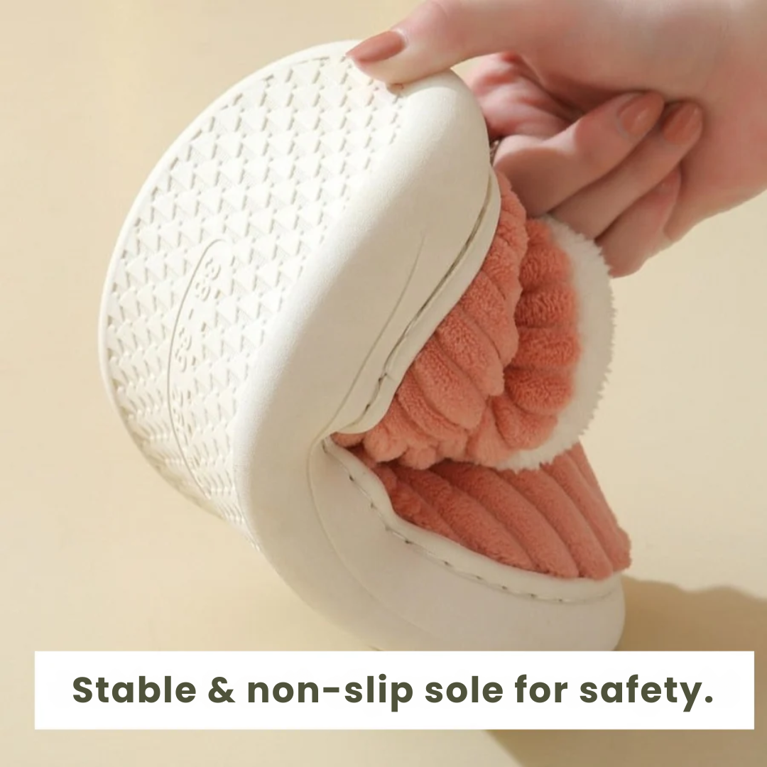 Aurelia | Therapeutic Fluffy Fleece Winter Slippers