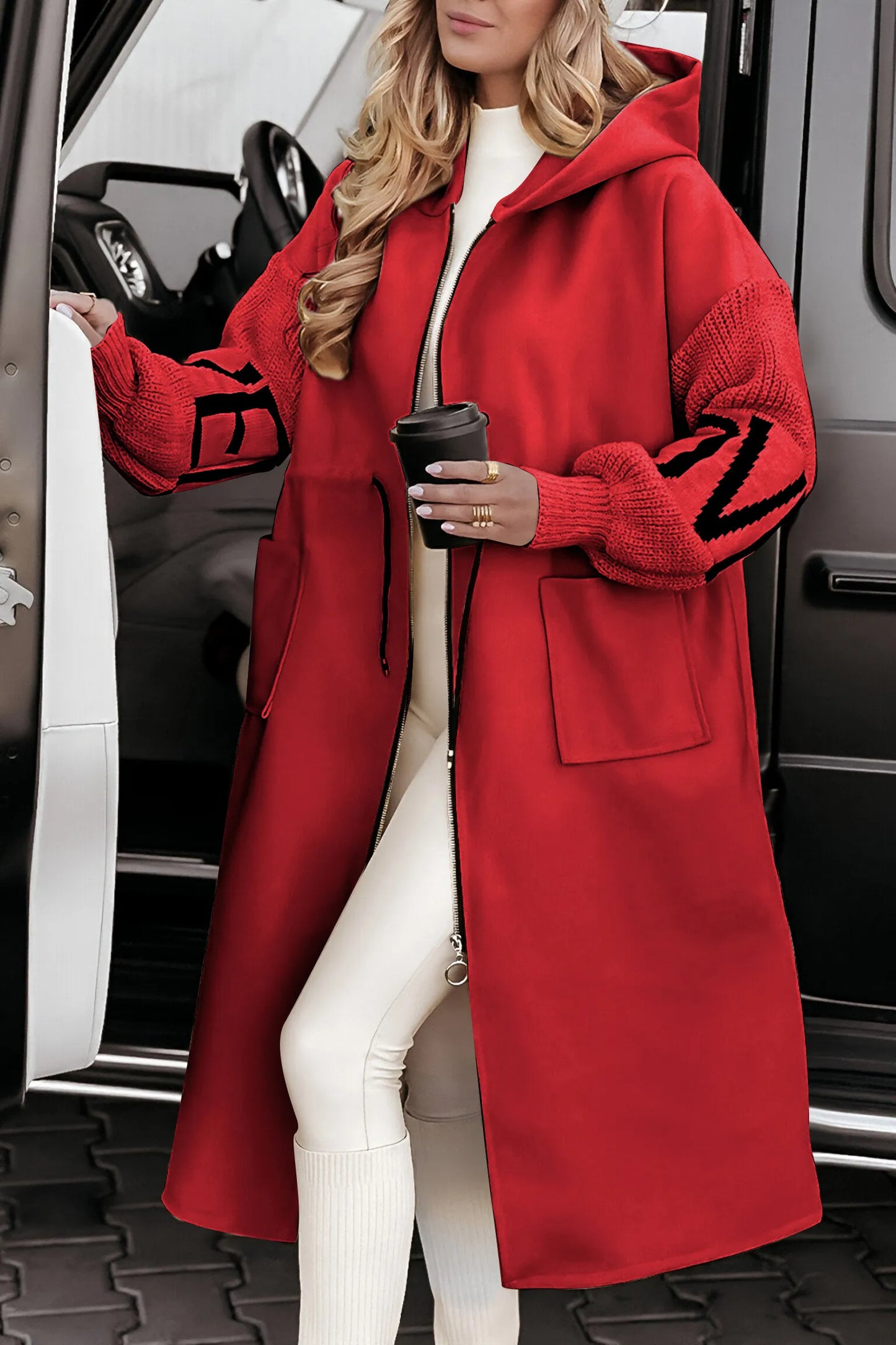 Cleo | Hooded Patchwork Casual Jacket