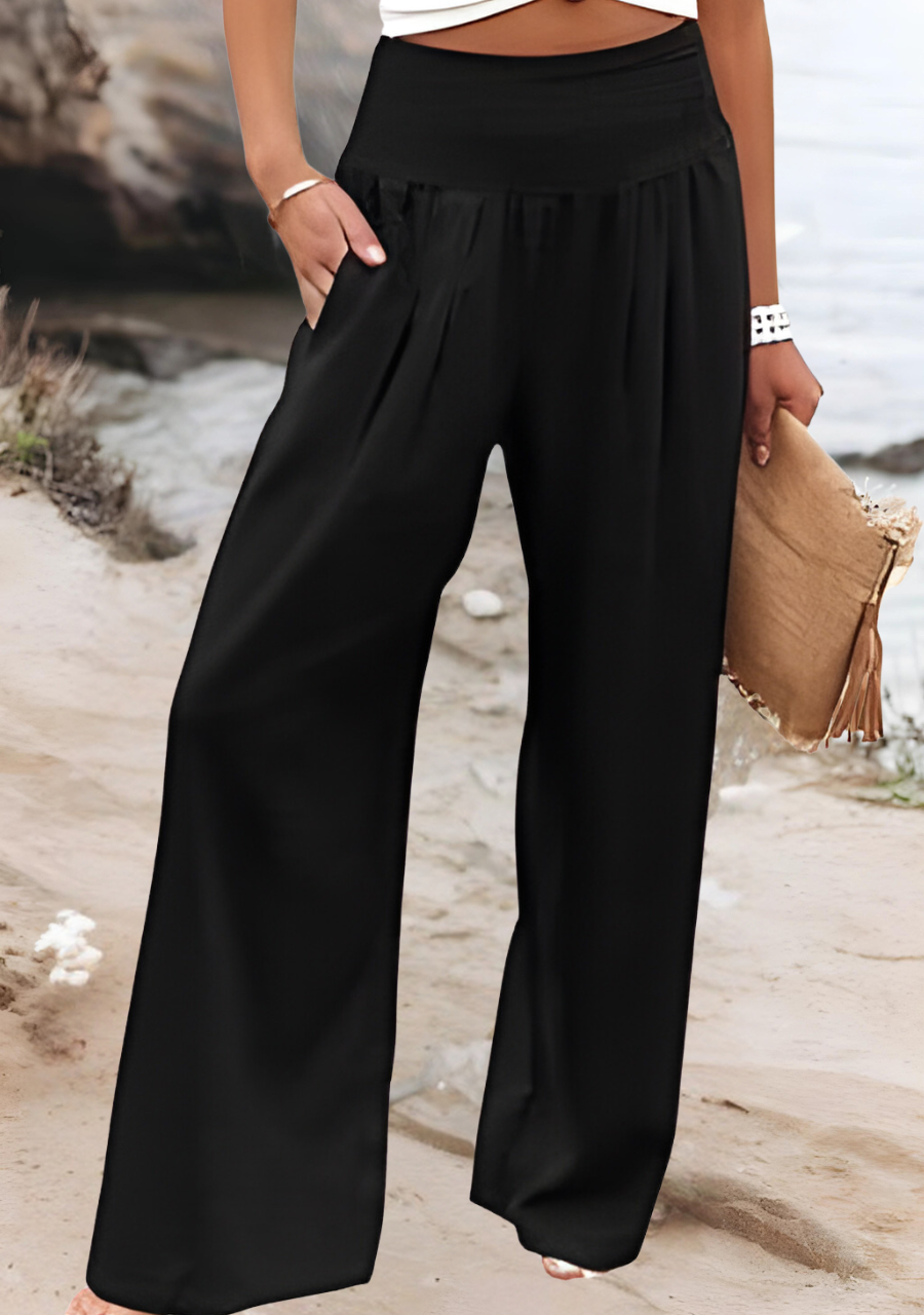 Zayra | Flowing Wide-Leg Beach Pants