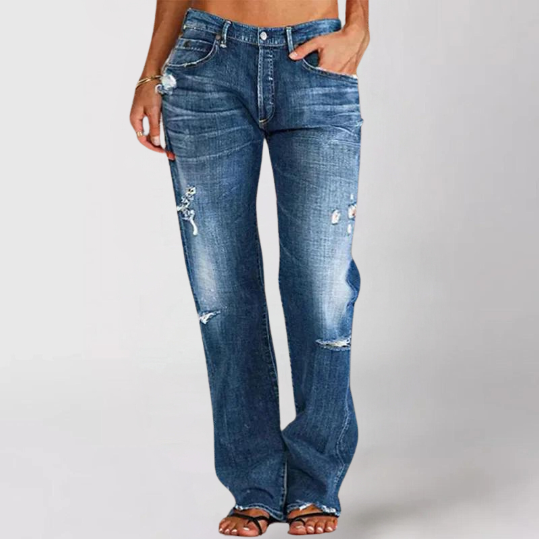 Valeria | Relaxed Fit Wide-Leg Denim Jeans