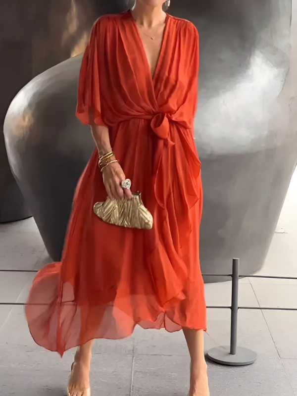 Lorna | Timeless Wrap Midi Dress