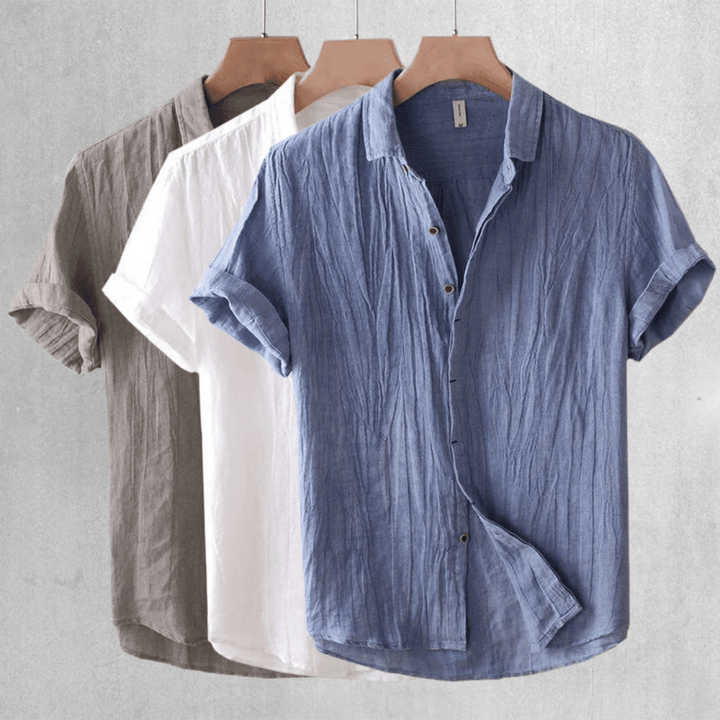 Sean | Short Sleeve Linen Shirt