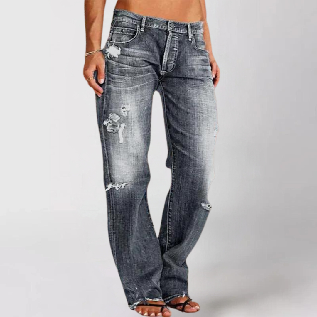 Valeria | Relaxed Fit Wide-Leg Denim Jeans