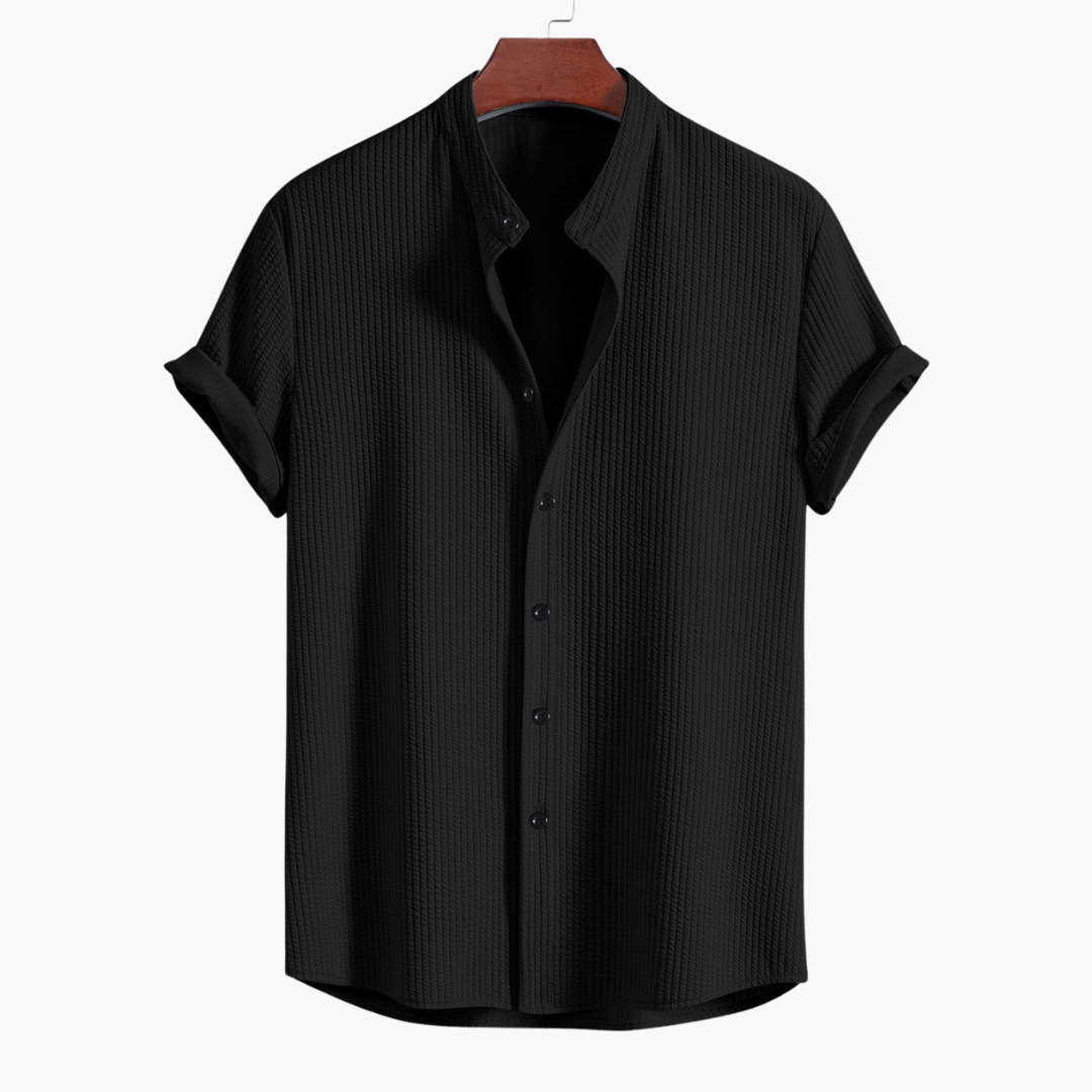 Cyrus | Men's Shirt with Stand-Up Collar