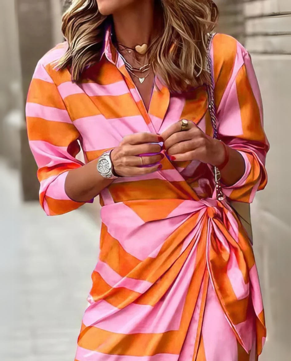 Emily | Printed Wrap Dress