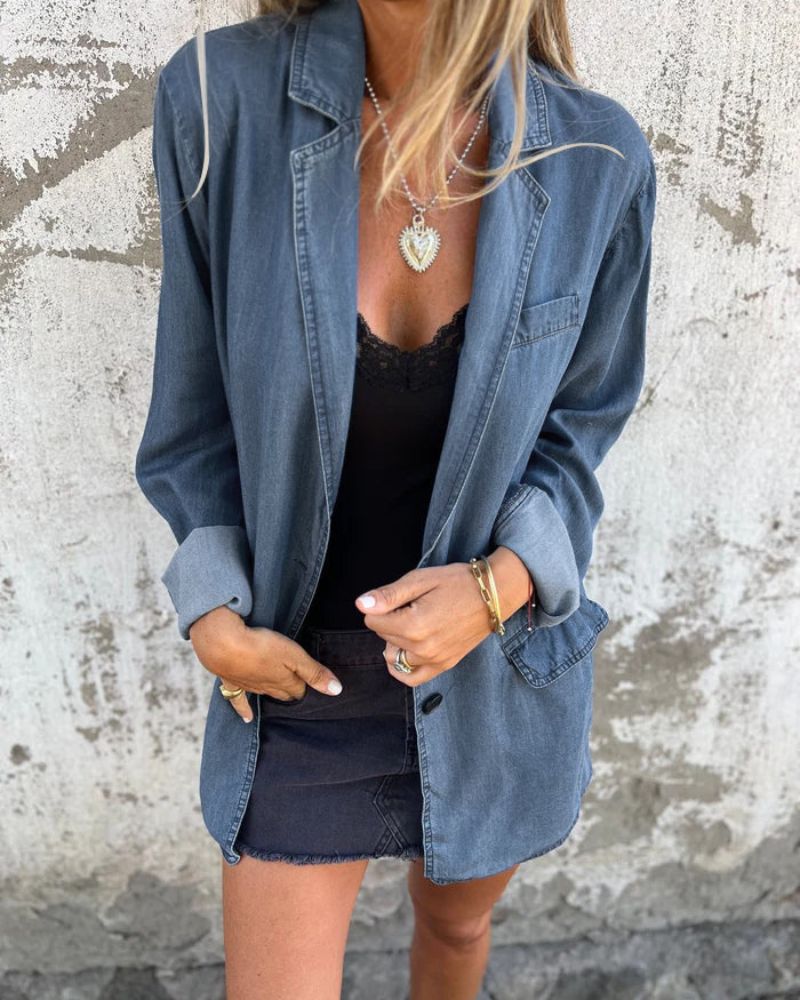 Charlotte | Denim Blazer