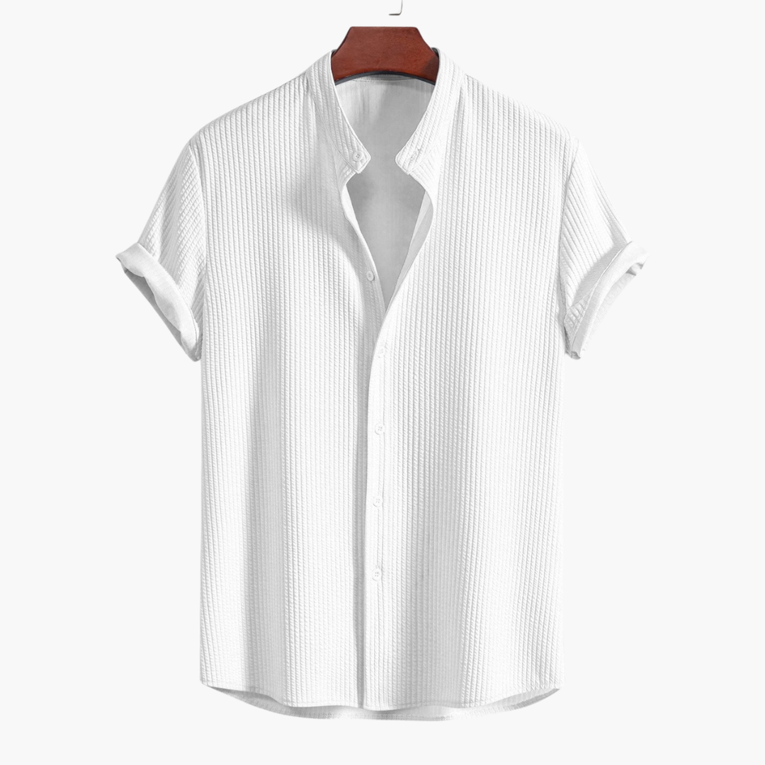 Cyrus | Men's Shirt with Stand-Up Collar