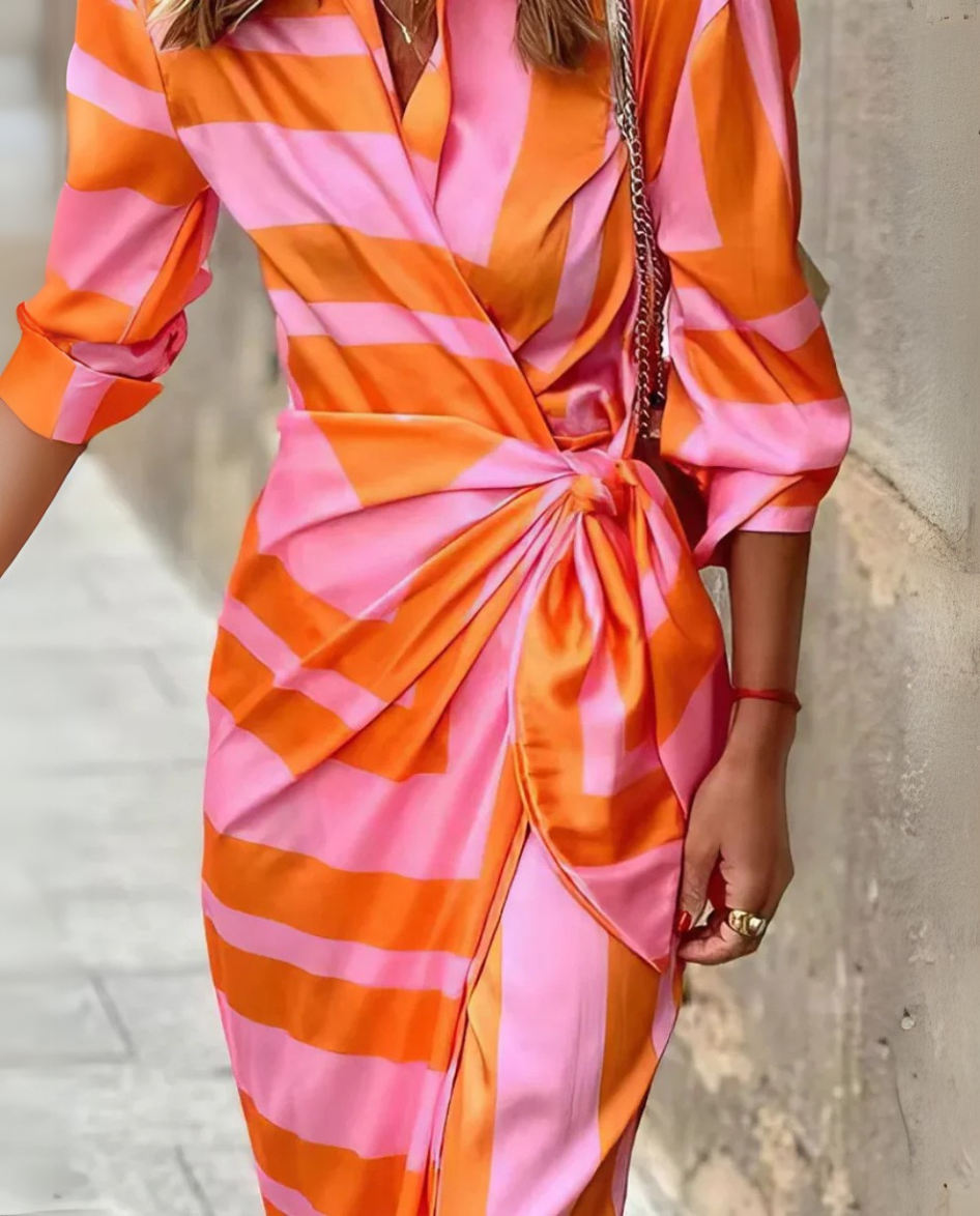 Emily | Printed Wrap Dress