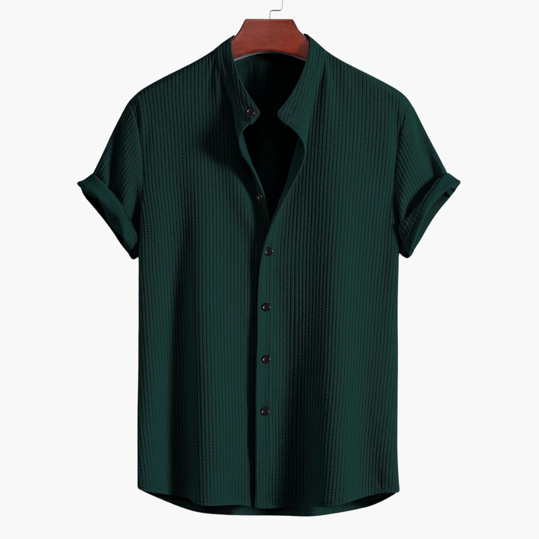 Cyrus | Men's Shirt with Stand-Up Collar