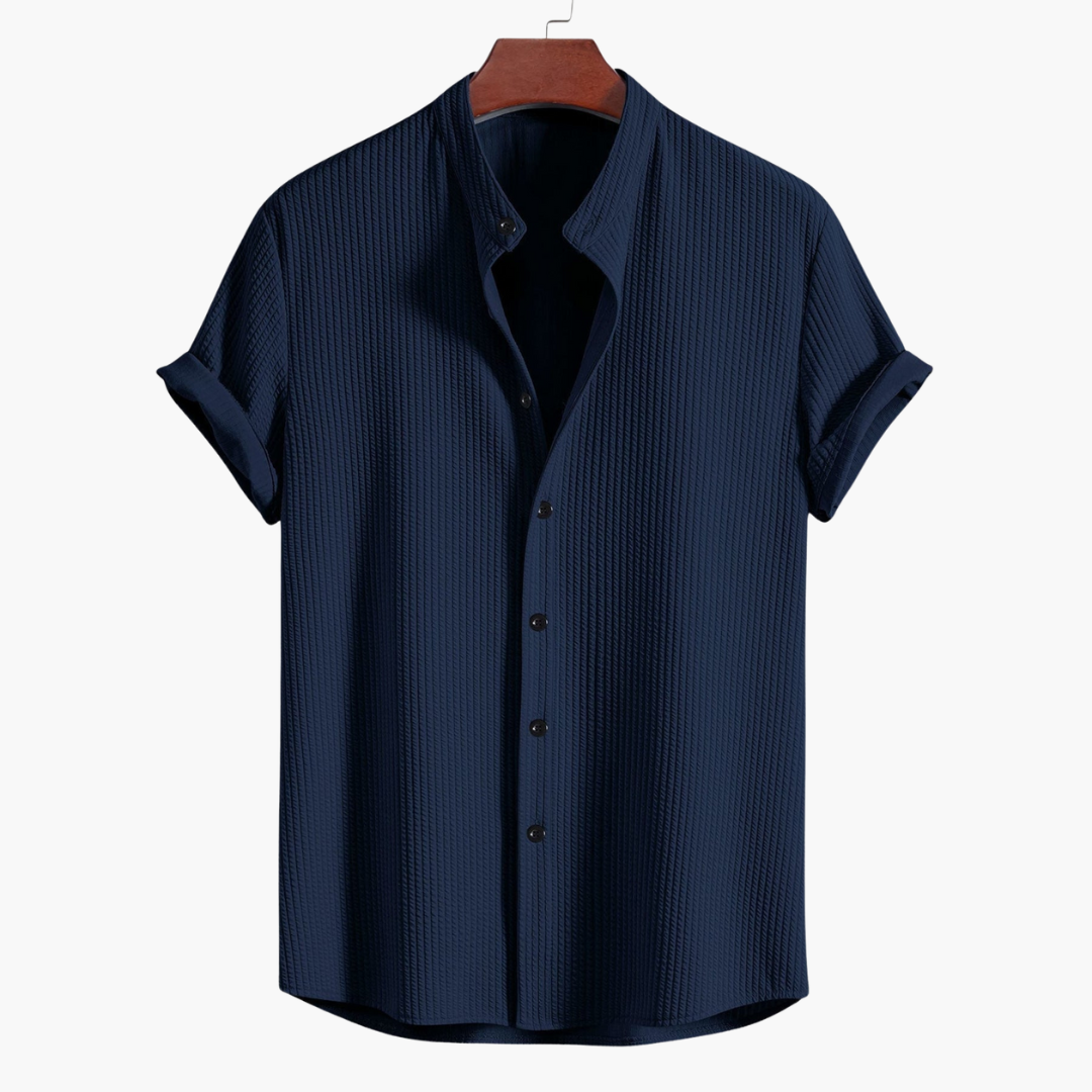 Cyrus | Men's Shirt with Stand-Up Collar