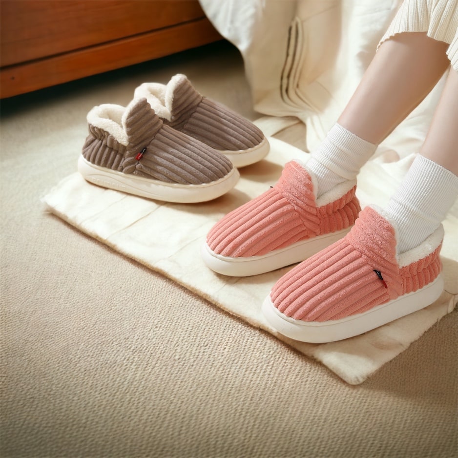 Aurelia | Therapeutic Fluffy Fleece Winter Slippers