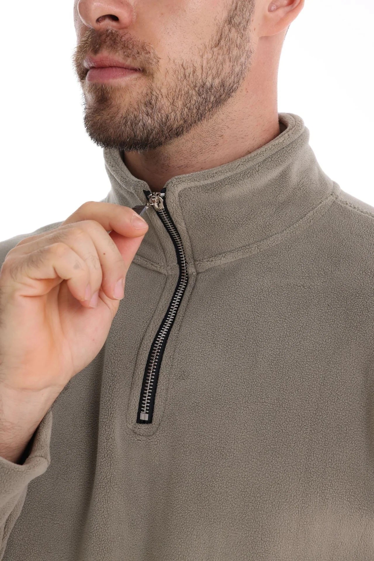 Lorcan | Fleece Pullover with Quarter Zipper