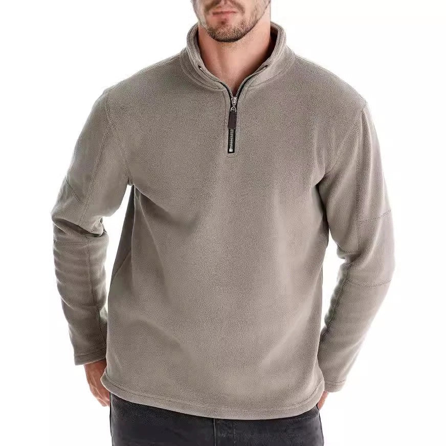Lorcan | Fleece Pullover with Quarter Zipper