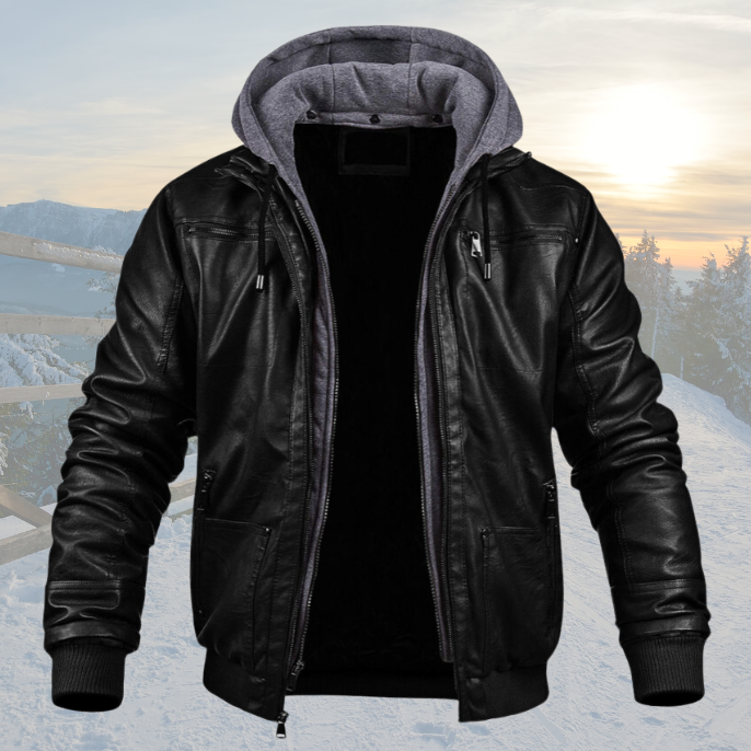 Eamon | Leather Winter Jacket