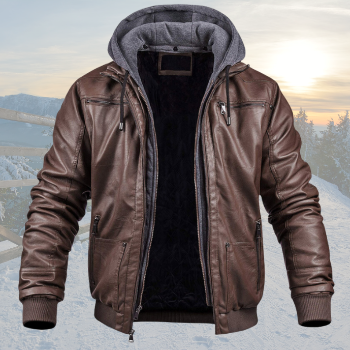 Eamon | Leather Winter Jacket