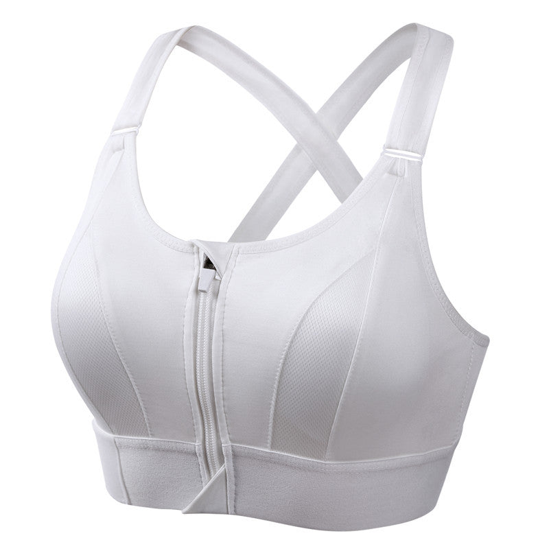 Lora - Zip Fit Sports Bra Anti-Sweat