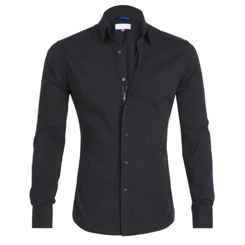 Ronan | Wrinkle-Free Shirt with Zip