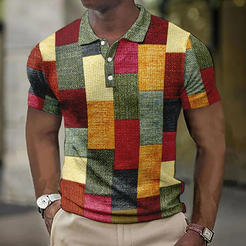 Cian | Modern Multi-Tone Polo Shirt