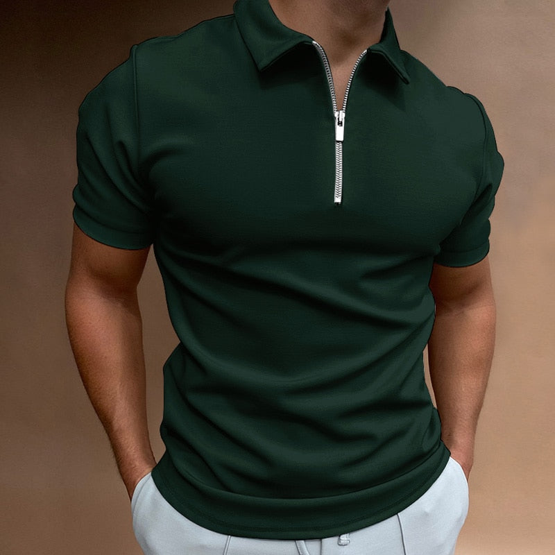Kieran | Zip-Up Polo Shirt