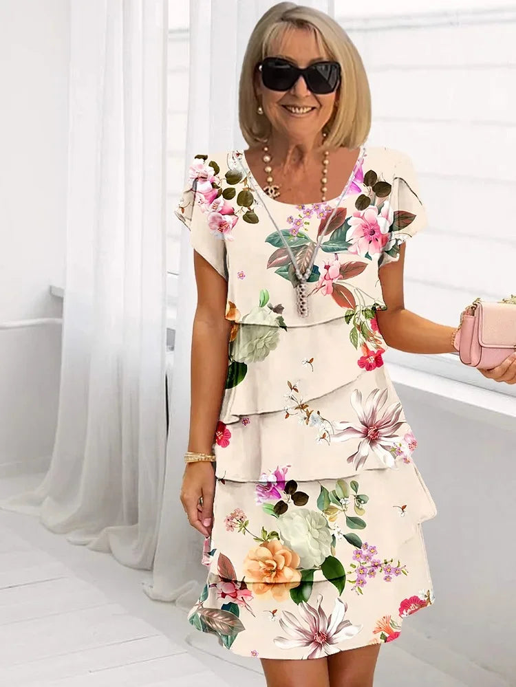Aoife | Ruffled Floral Dress