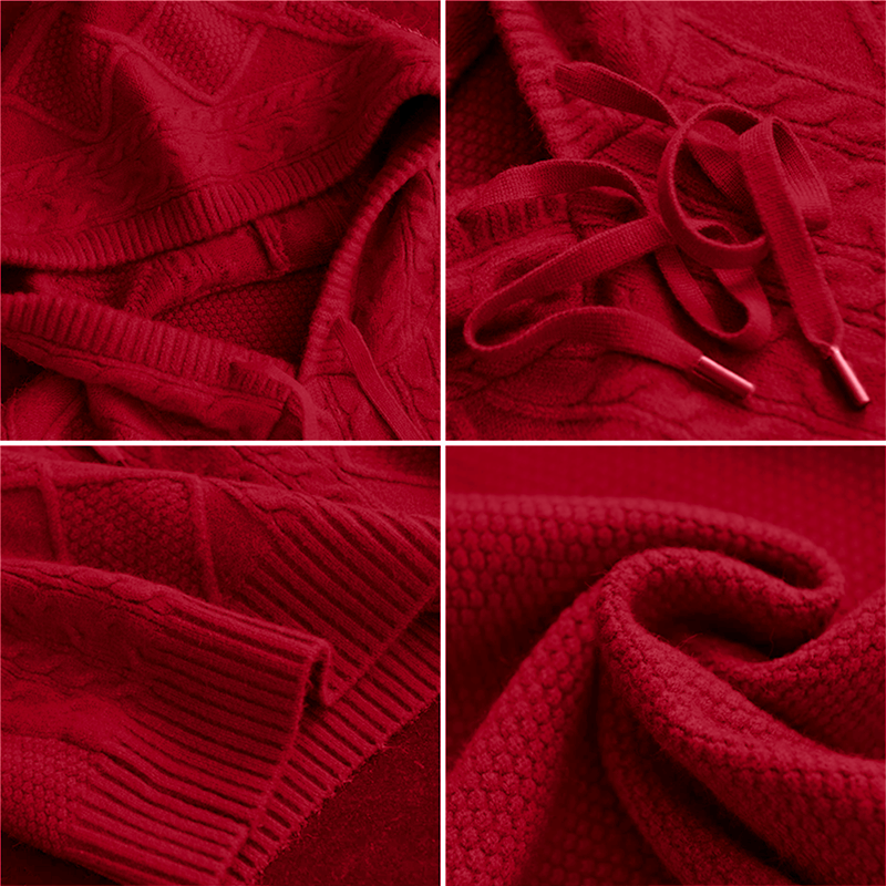 Vera | Jacquard Hooded Sweater