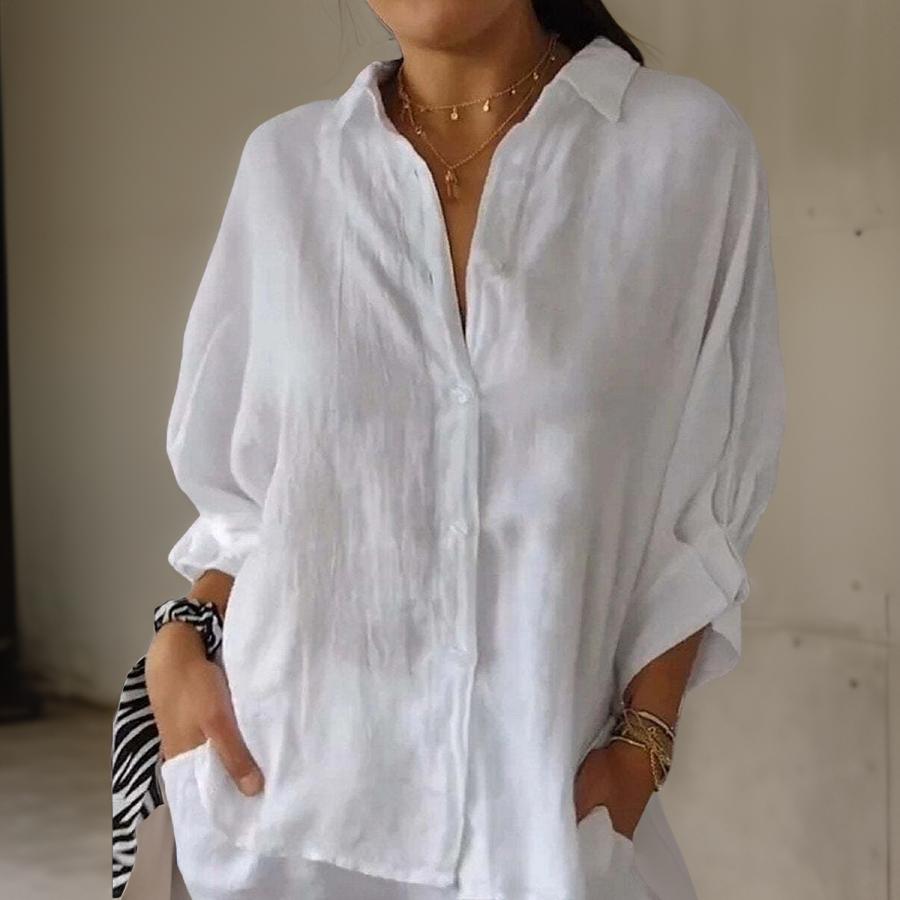Aislinn | Elegant Linen Blouse