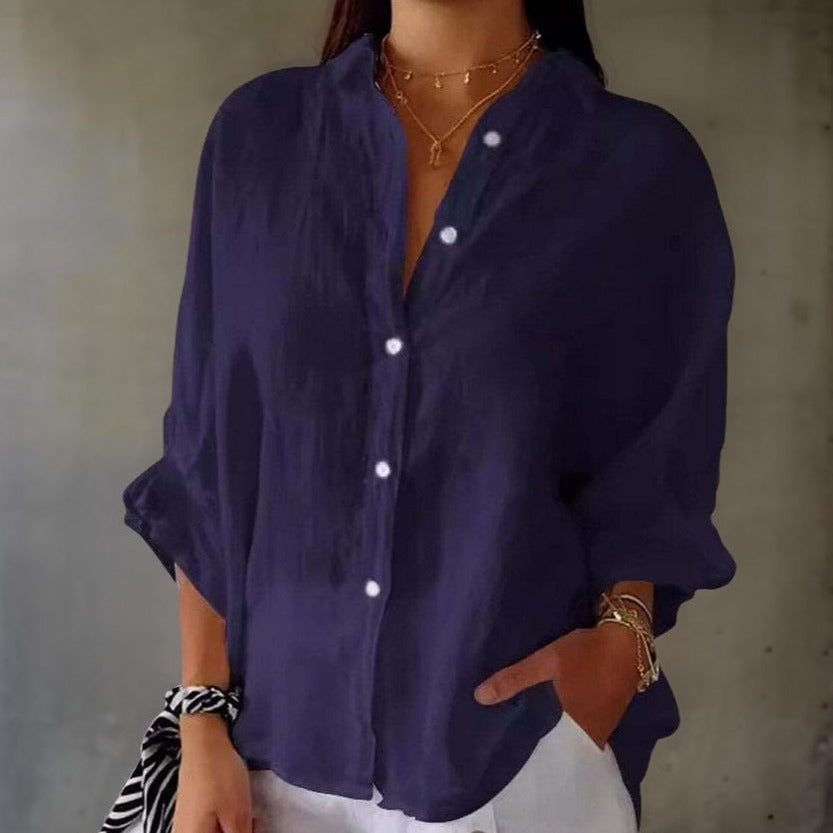 Aislinn | Elegant Linen Blouse