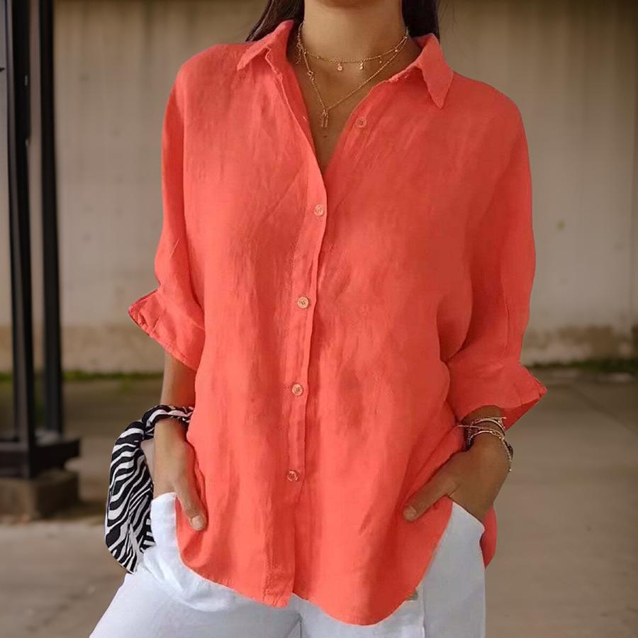 Aislinn | Elegant Linen Blouse