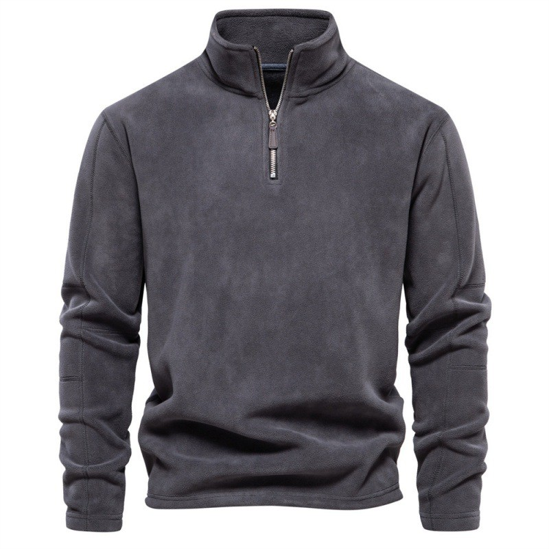 Lorcan | Fleece Pullover with Quarter Zipper