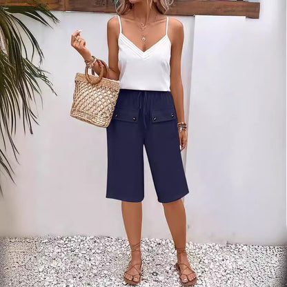 Laurel | Cotton and Linen Casual Trousers