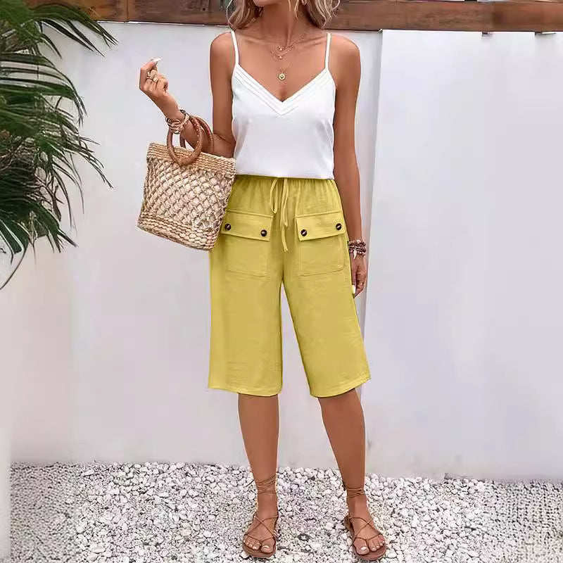 Laurel | Cotton and Linen Casual Trousers