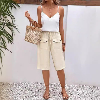 Laurel | Cotton and Linen Casual Trousers