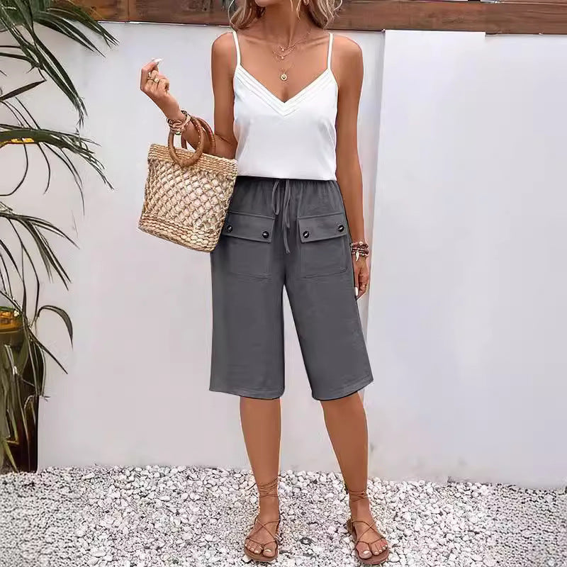 Laurel | Cotton and Linen Casual Trousers