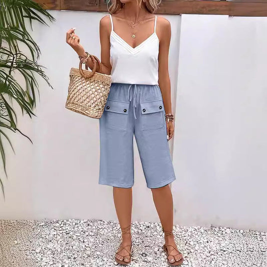Laurel | Cotton and Linen Casual Trousers