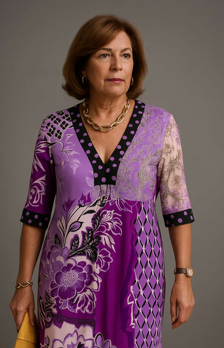Paloma | Colorful maxi dress with elegant contrasts