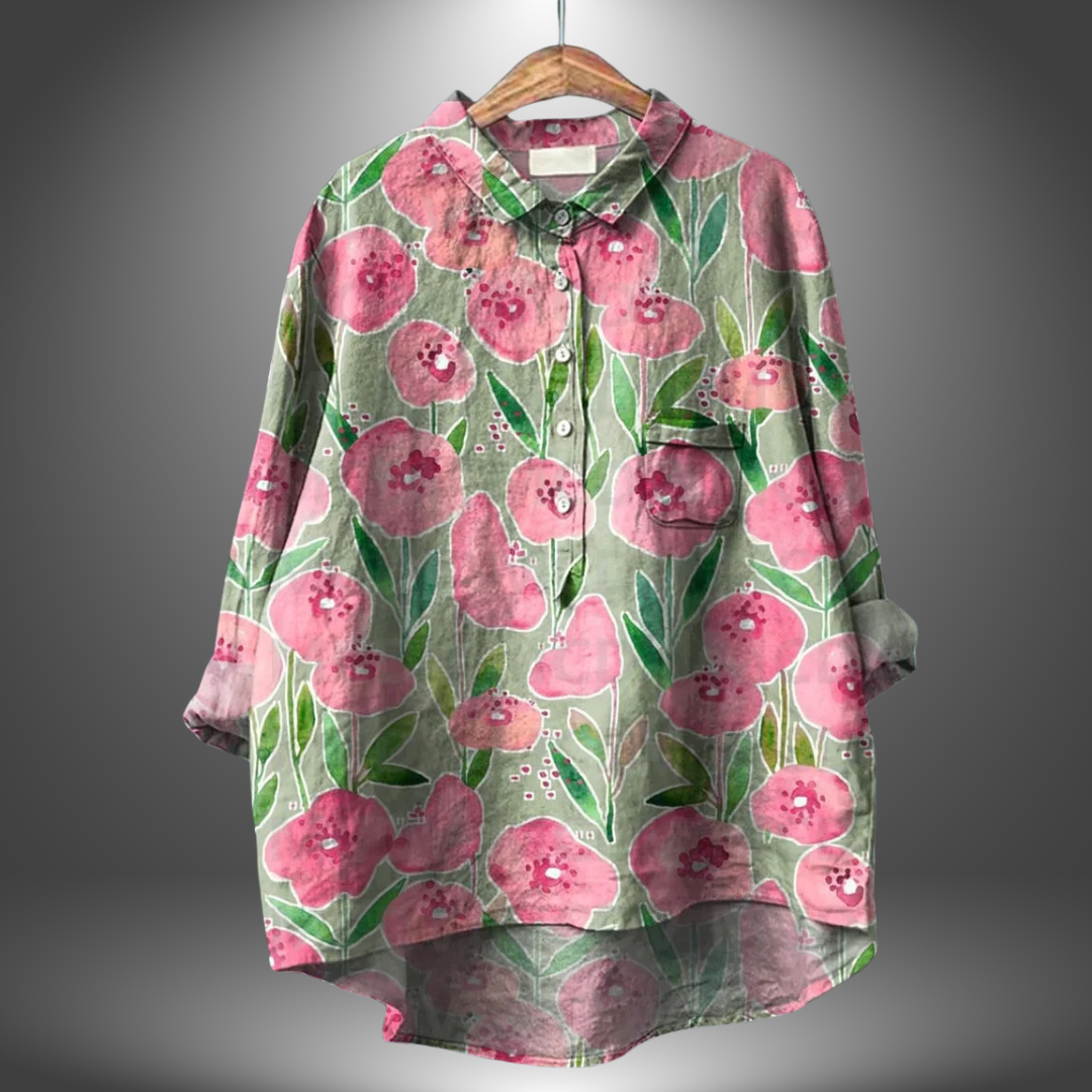 Eira | Handcrafted Floral Shirt