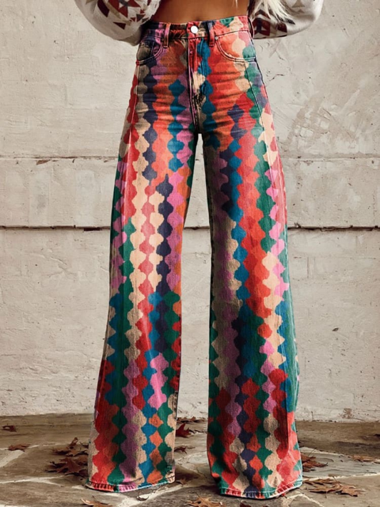 Brielle | Boho Chic Wide-Leg Trousers