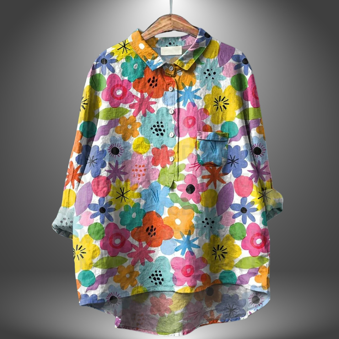Eira | Handcrafted Floral Shirt