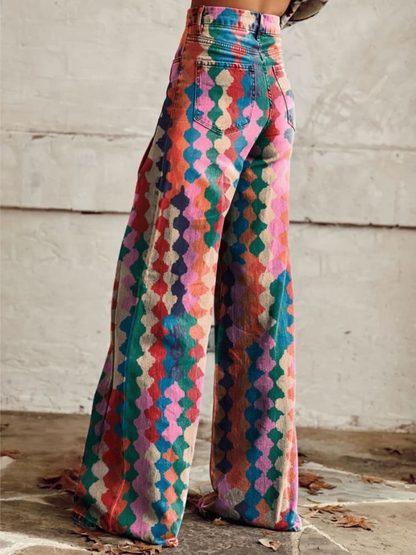 Brielle | Boho Chic Wide-Leg Trousers