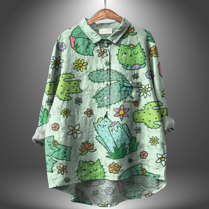 Eira | Handcrafted Floral Shirt