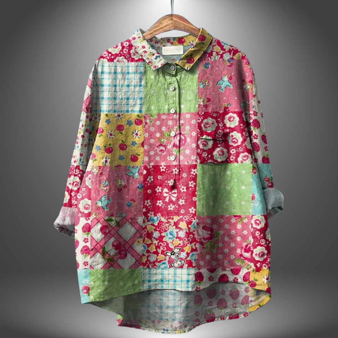 Eira | Handcrafted Floral Shirt