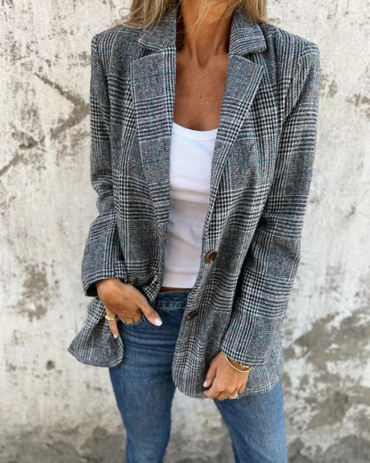 Daphne | Timeless Checked Blazer